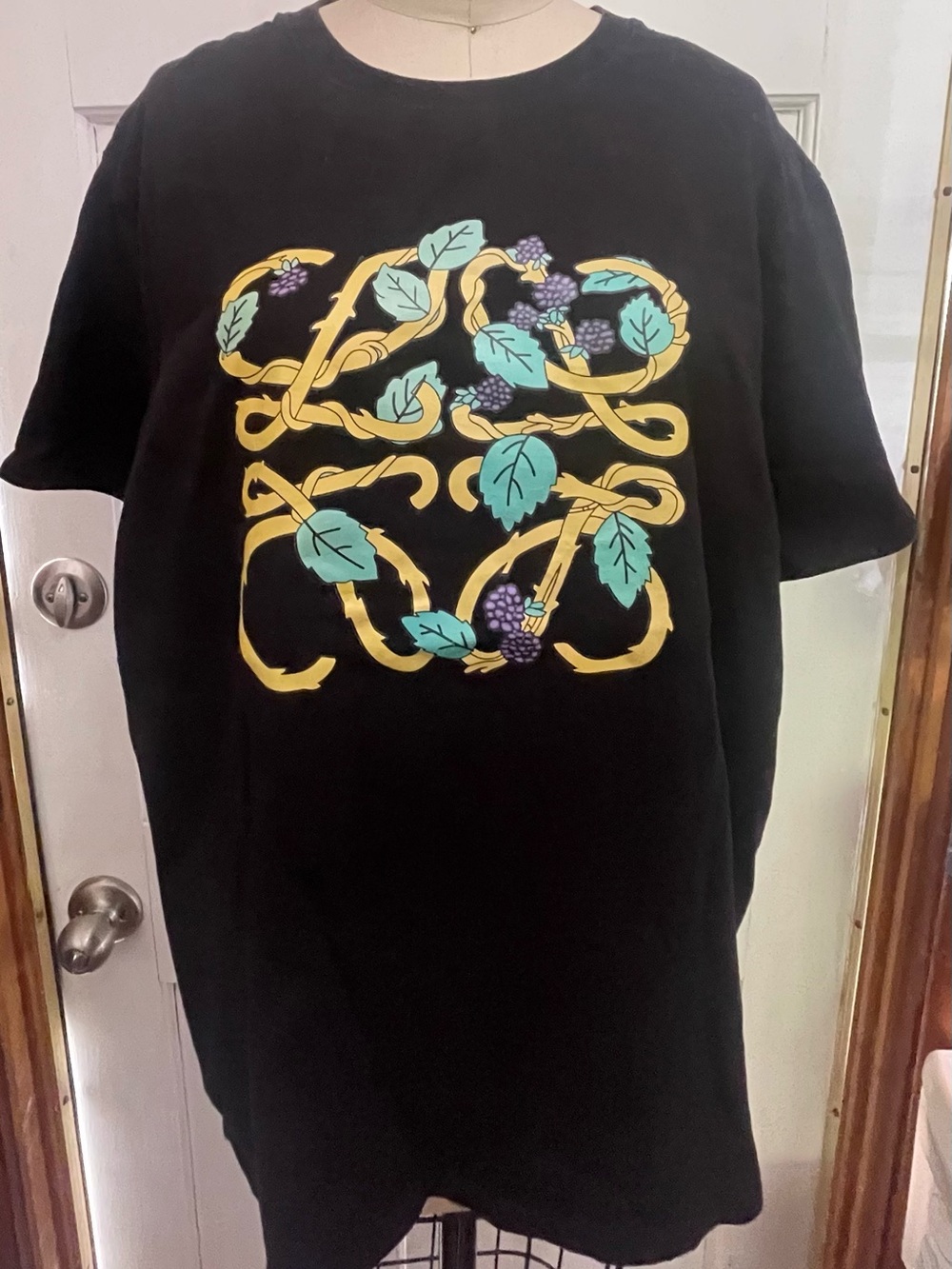 Loewe Herbarium Anagram Black Short-Sleeve Tee
